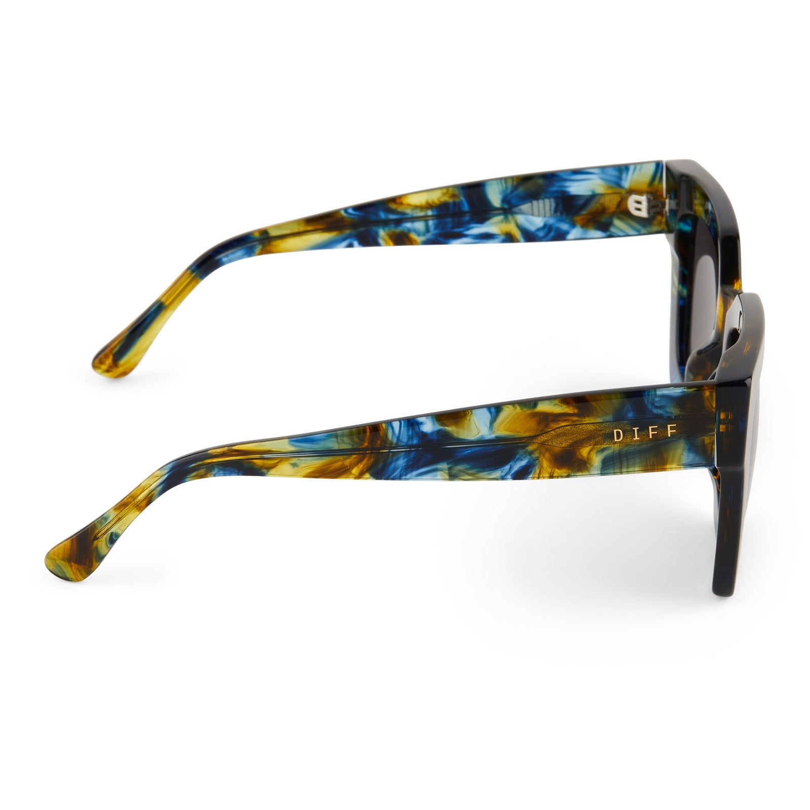 DANI - GLACIAL TORTOISE + GREY SUNGLASSES sold by Diff Eyewear product image thumbnail 3