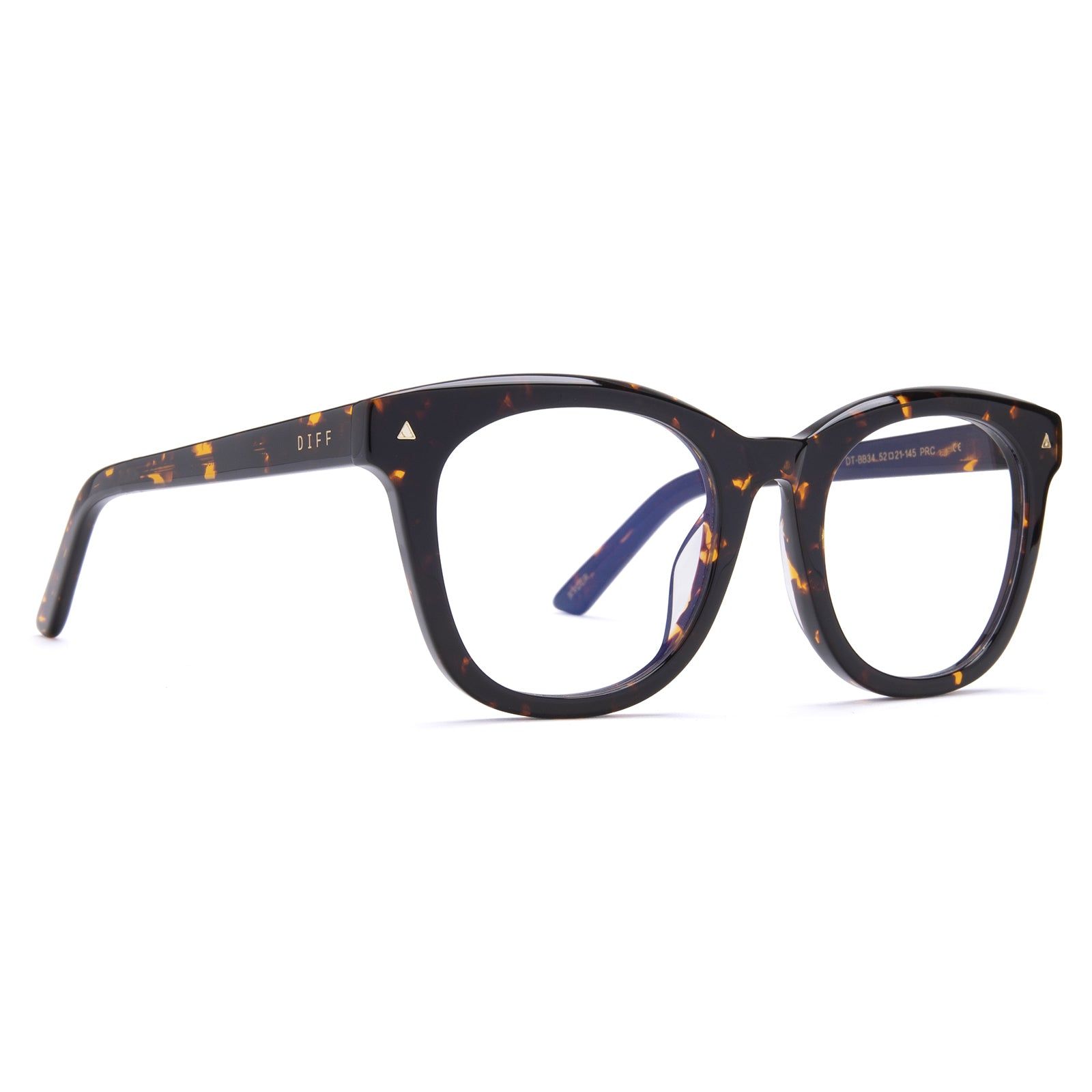 RYDER - DARK TORTOISE + BLUE LIGHT TECHNOLOGY GLASSES sold by Diff Eyewear product image thumbnail 2