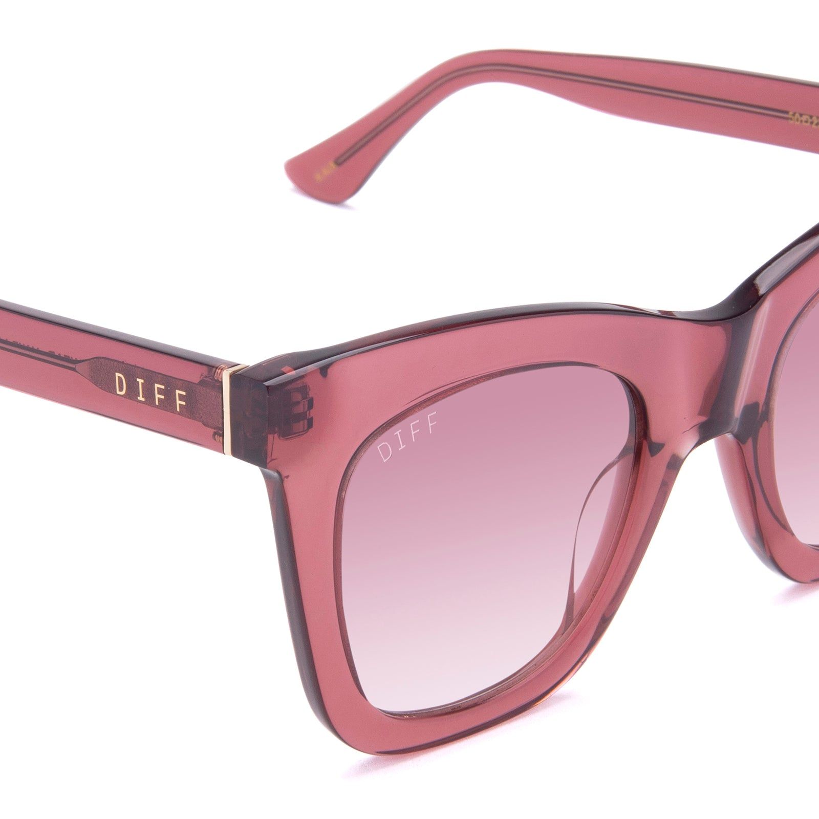 KAIA - MULBERRY + WINE GRADIENT SUNGLASSES sold by Diff Eyewear product image thumbnail 3