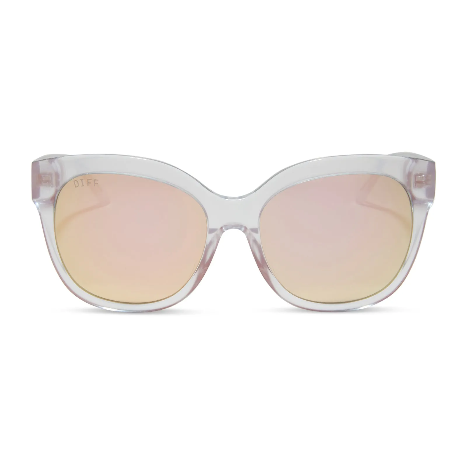 MAYA - OPALESCENT PINK + CHERRY BLOSSOM MIRROR SUNGLASSES sold by Diff Eyewear