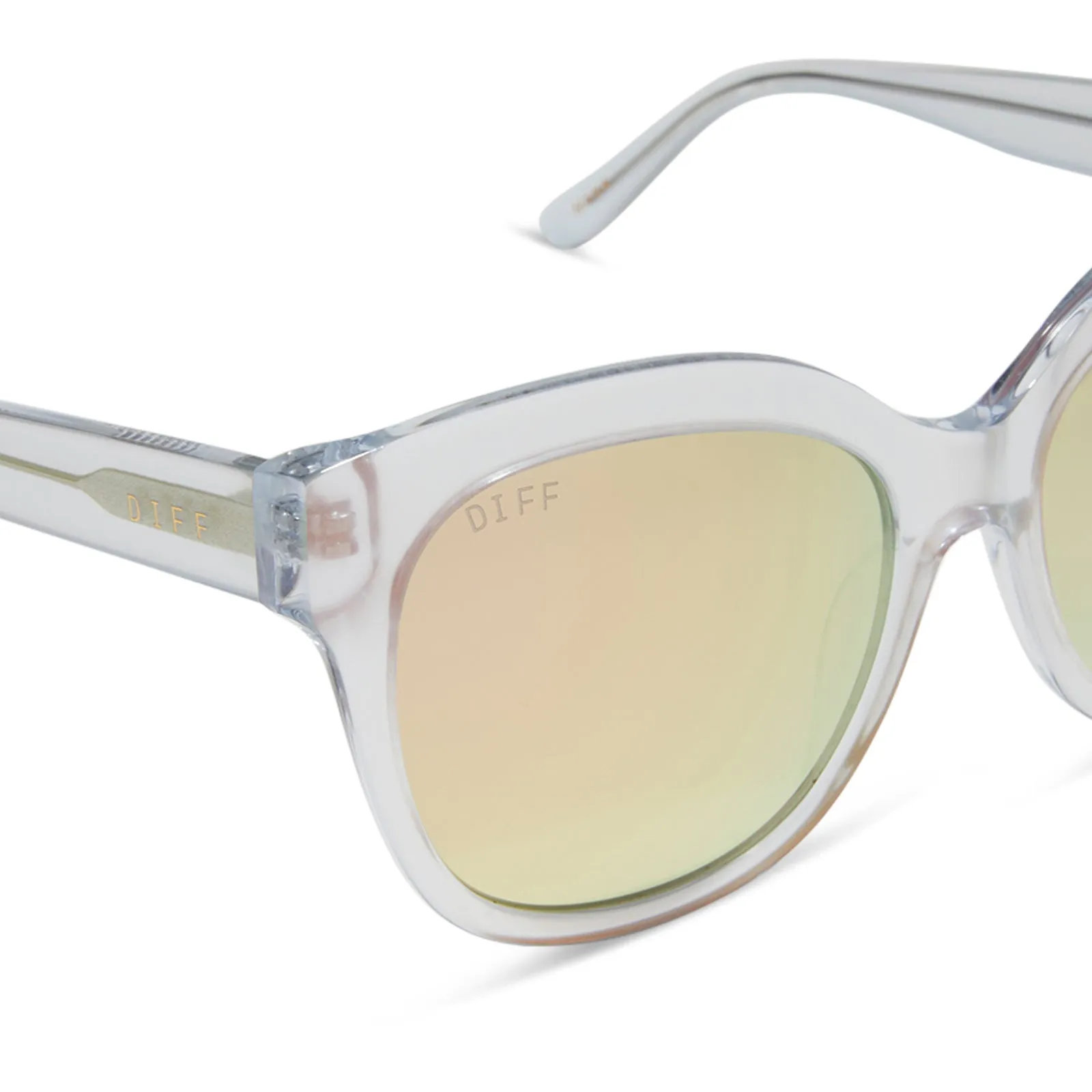 MAYA - OPALESCENT PINK + CHERRY BLOSSOM MIRROR SUNGLASSES sold by Diff Eyewear product image thumbnail 4