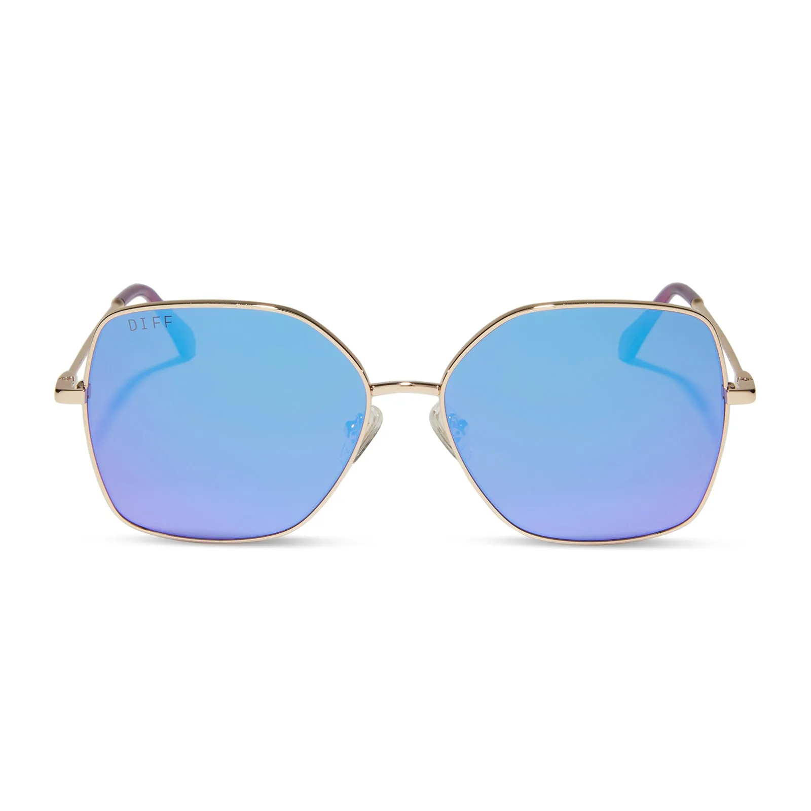 IRIS - GOLD + PURPLE MIRROR SUNGLASSES sold by Diff Eyewear