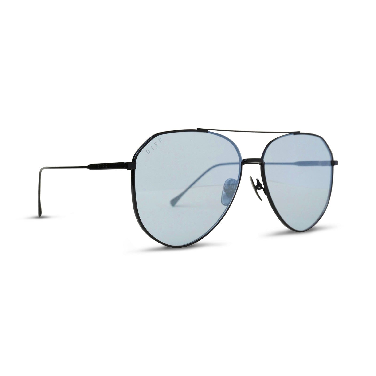 DASH - BLACK + AQUA SEA MIRROR SUNGLASSES sold by Diff Eyewear product image thumbnail 2