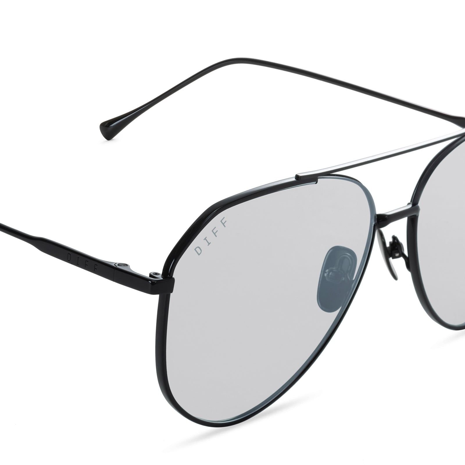 DASH - BLACK + AQUA SEA MIRROR SUNGLASSES sold by Diff Eyewear product image thumbnail 4