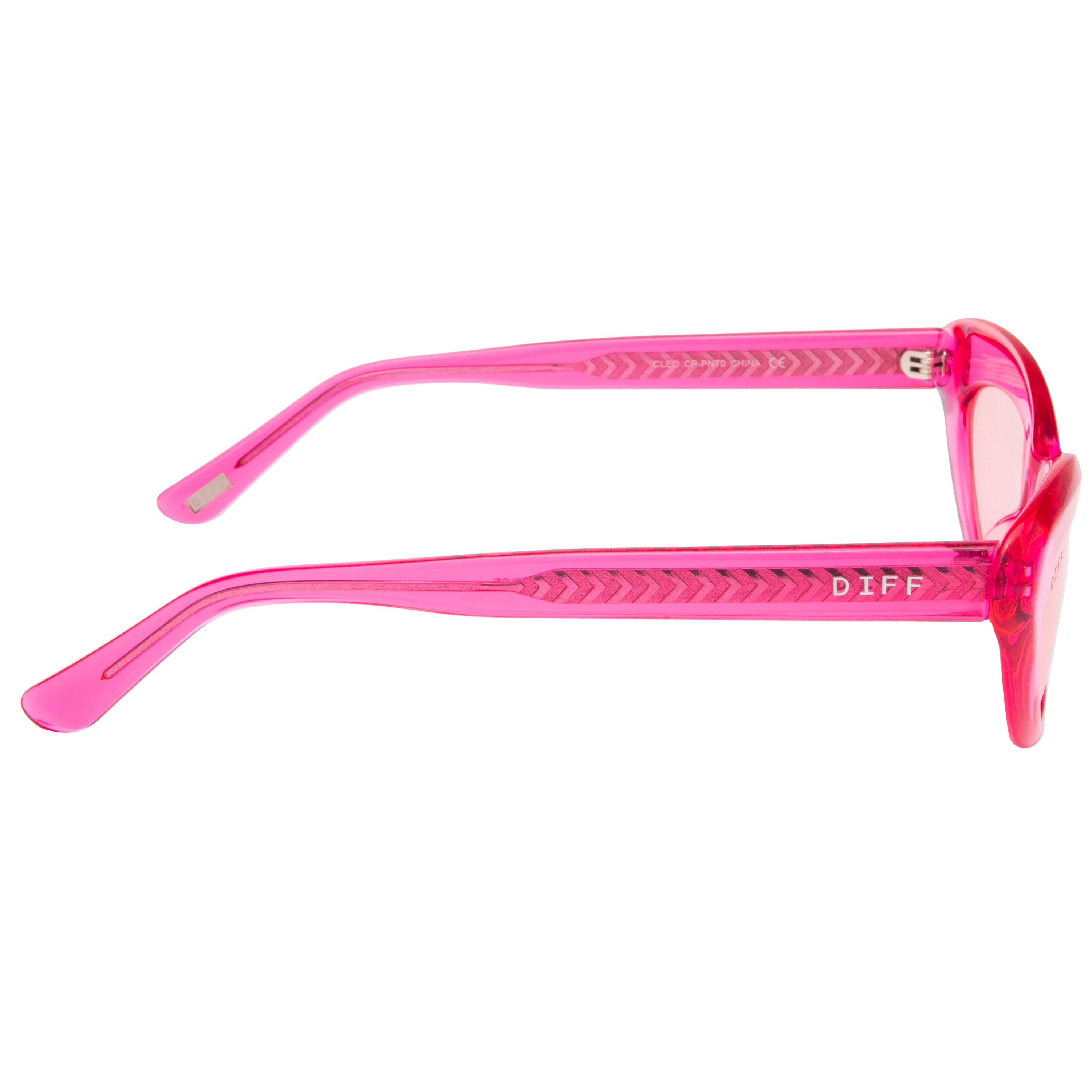 CLEO - PINK CRYSTAL + TRANSPARENT PINK SUNGLASSES sold by Diff Eyewear product image thumbnail 3
