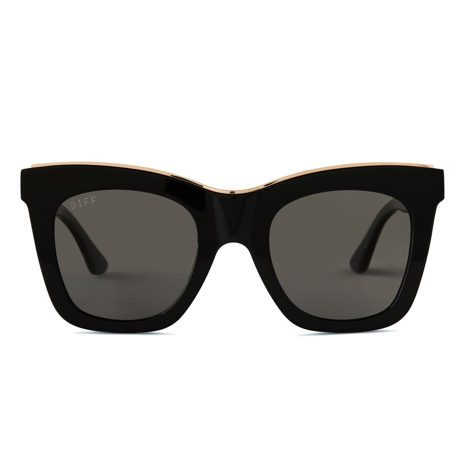 KAIA II - BLACK + GREY SUNGLASSES sold by Diff Eyewear