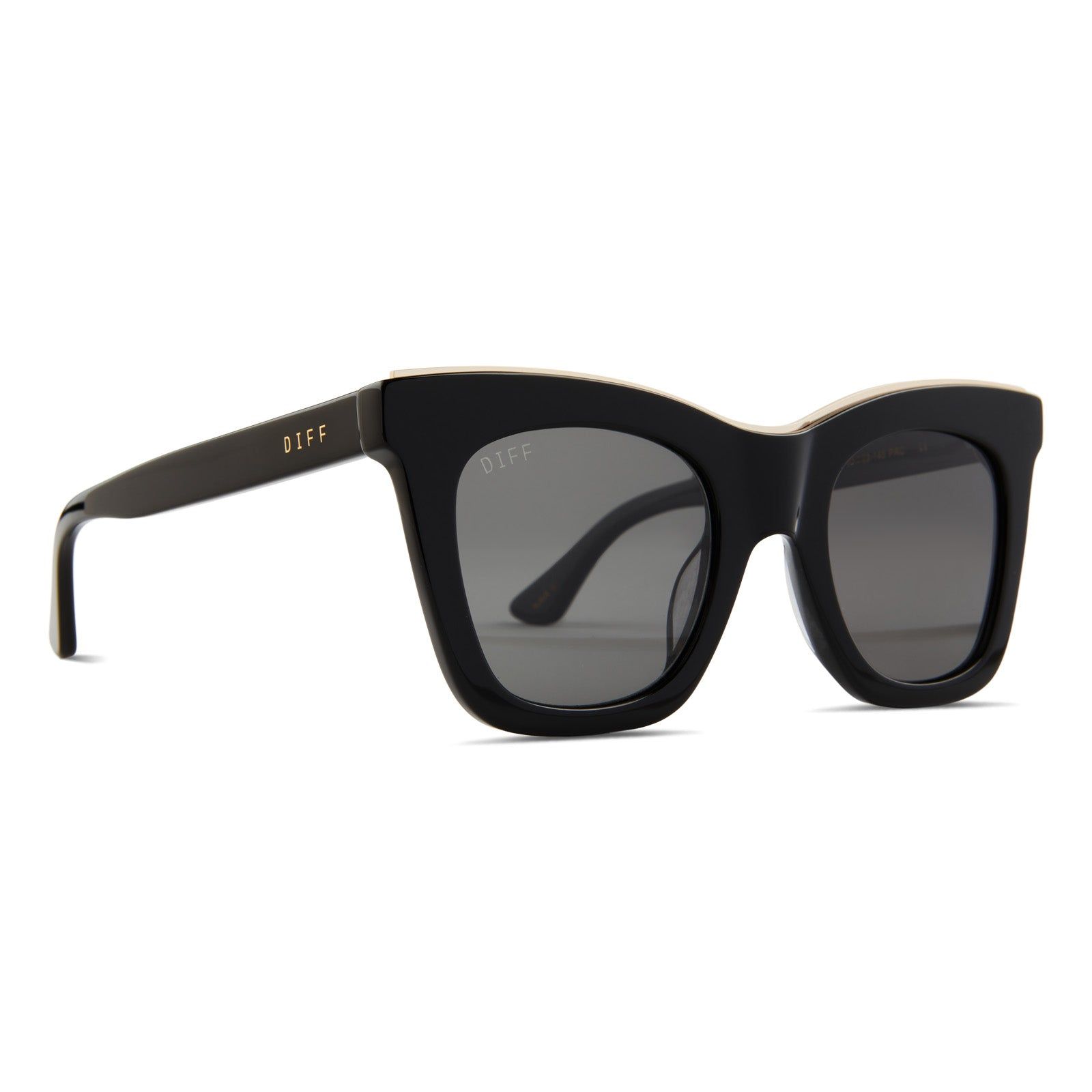KAIA II - BLACK + GREY SUNGLASSES sold by Diff Eyewear product image thumbnail 2