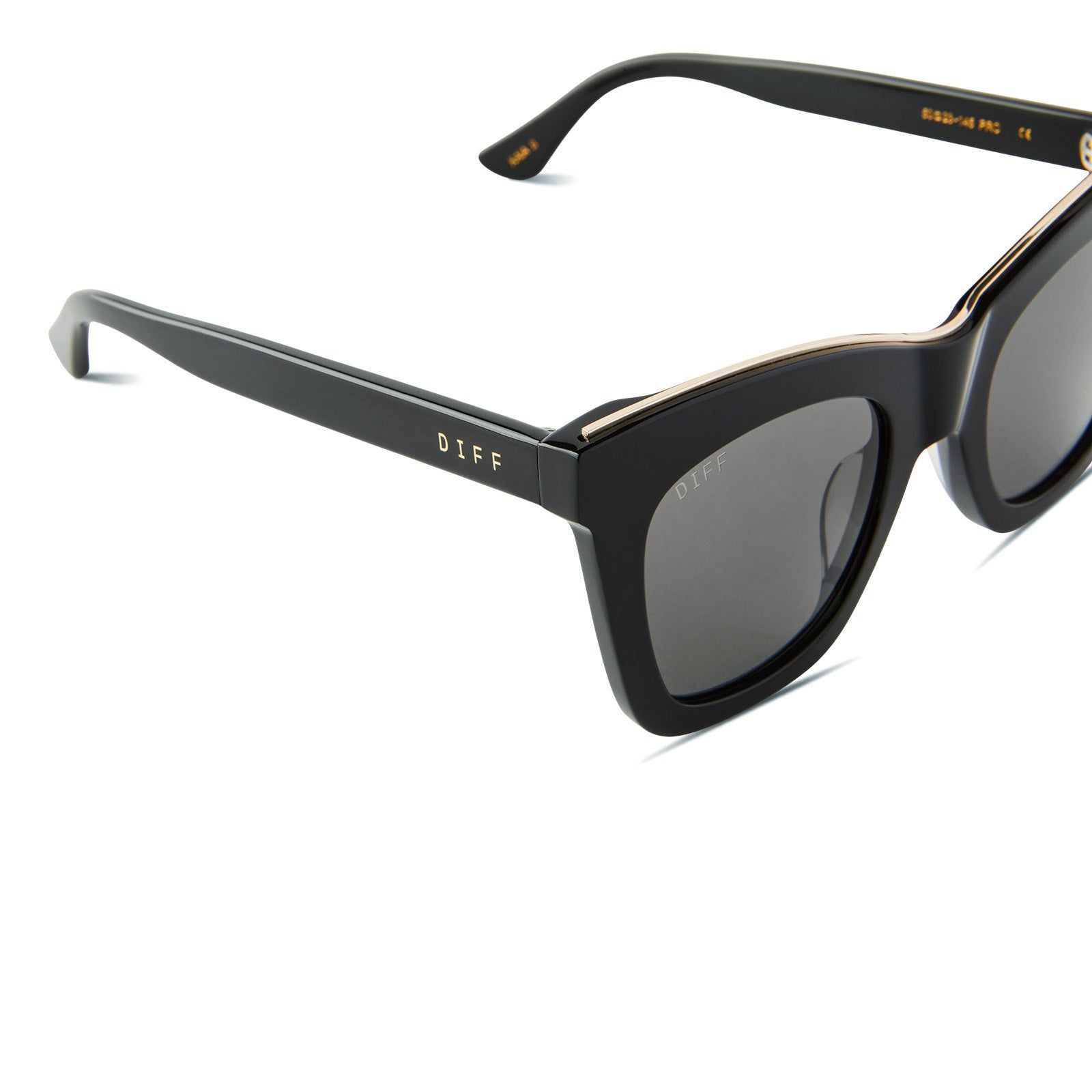 KAIA II - BLACK + GREY SUNGLASSES sold by Diff Eyewear product image thumbnail 4
