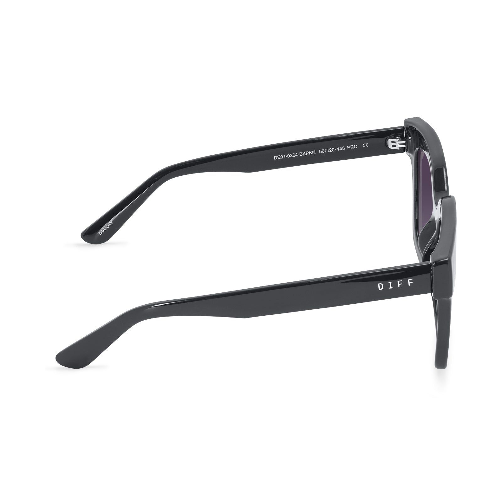 MAKAY - BLACK + GREY GRADIENT SHARP SUNGLASSES sold by Diff Eyewear product image thumbnail 4