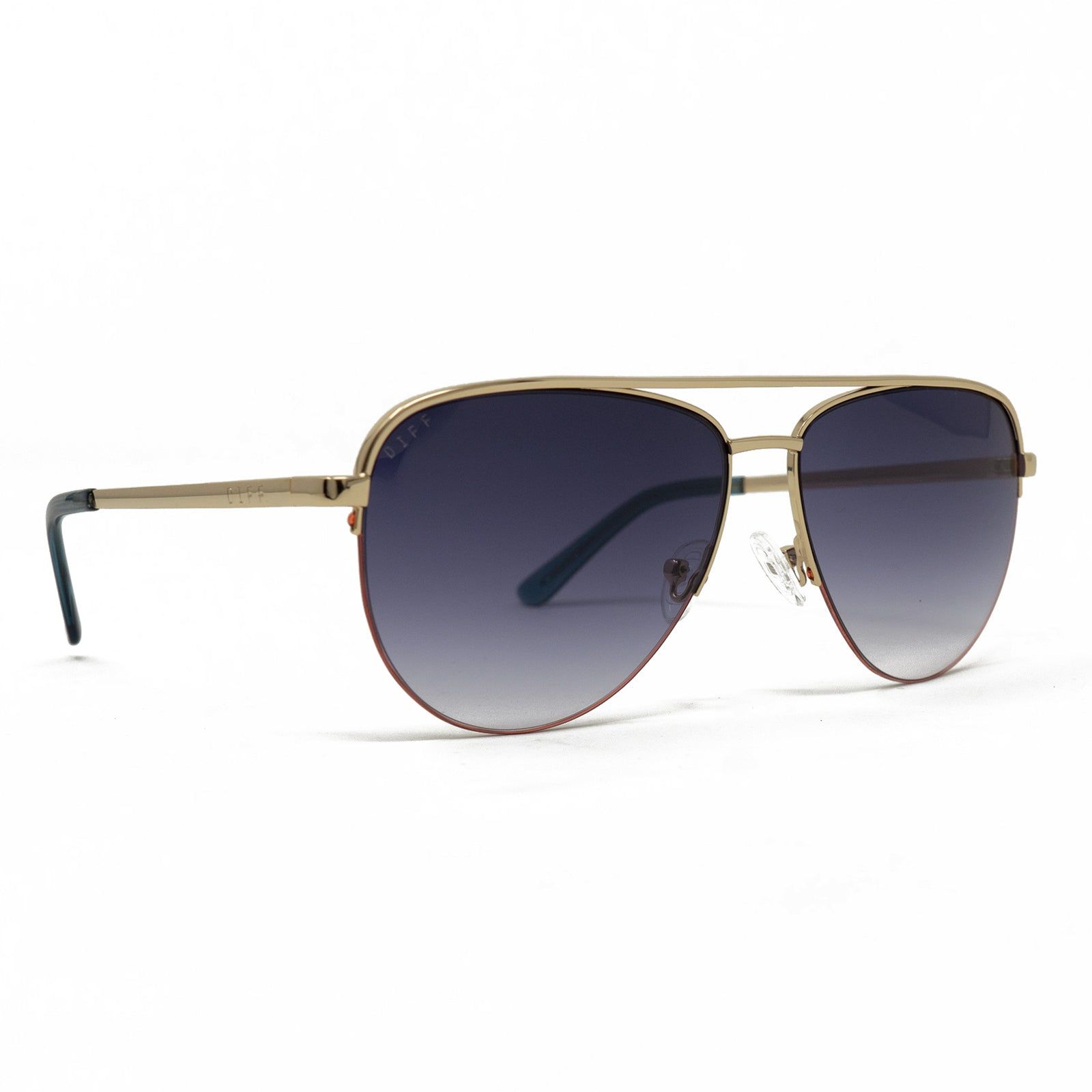 TATE - GOLD + BLUE GRADIENT SUNGLASSES sold by Diff Eyewear product image thumbnail 2
