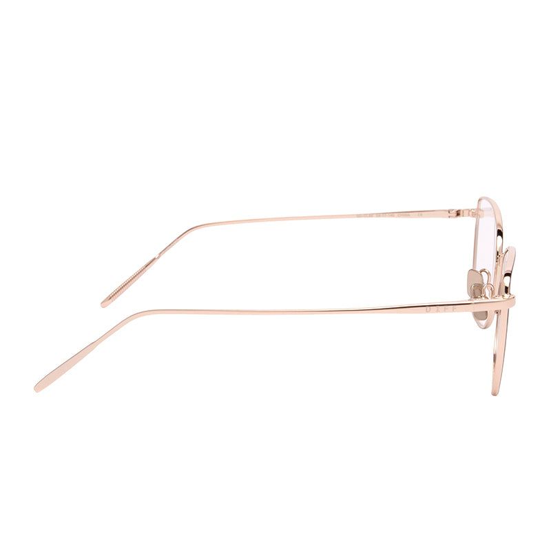 CHARLOTTE - GOLD MATTE BLACK + BLUE LIGHT TECHNOLOGY CLEAR GLASSES sold by Diff Eyewear product image thumbnail 3