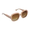 GISELE - NUDE + BROWN GRADIENT + POLARIZED SUNGLASSES sold by Diff Eyewear