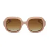 GISELE - NUDE + BROWN GRADIENT + POLARIZED SUNGLASSES sold by Diff Eyewear