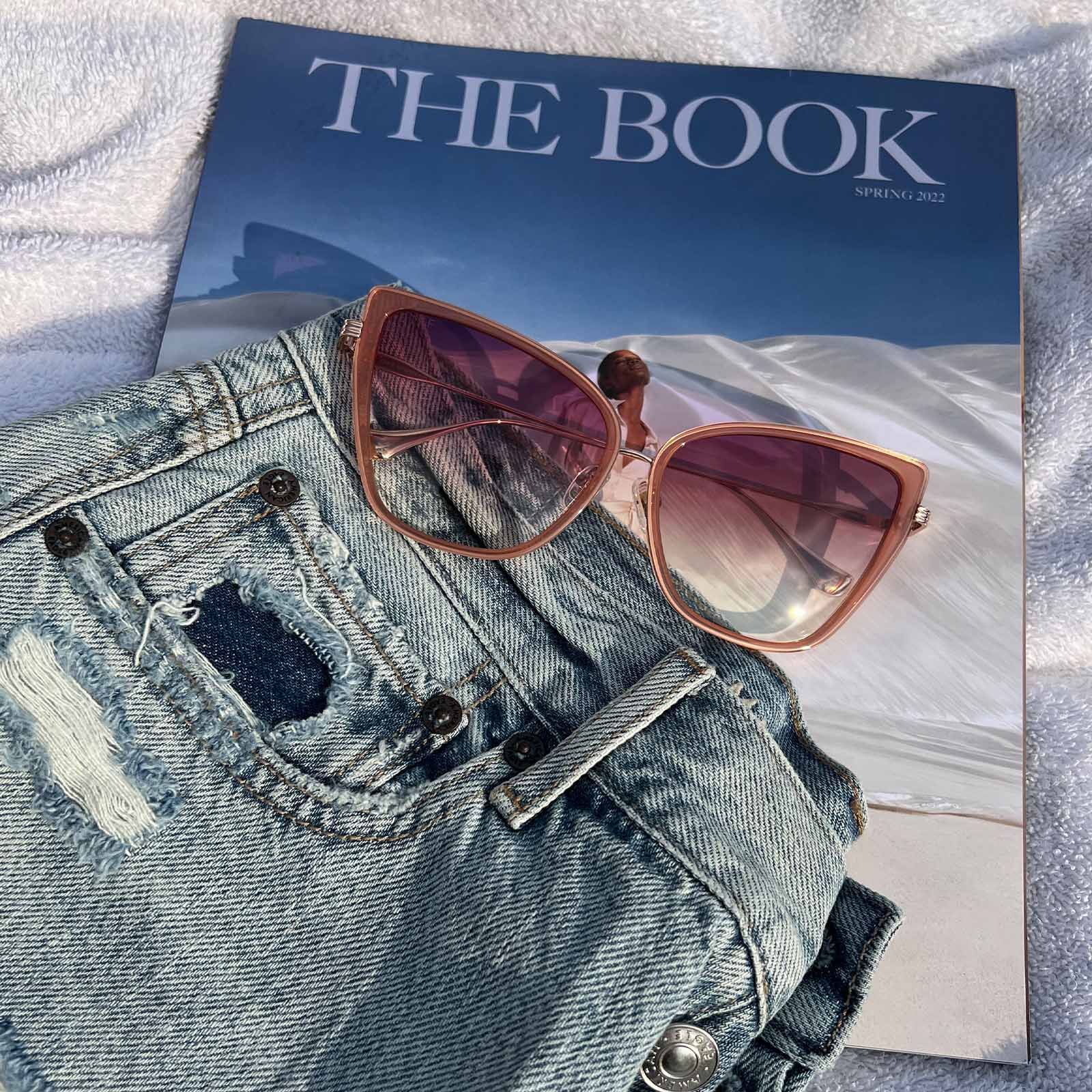 VALERIE - ROSE GOLD + WINE GRADIENT SUNGLASSES sold by Diff Eyewear product image thumbnail 6