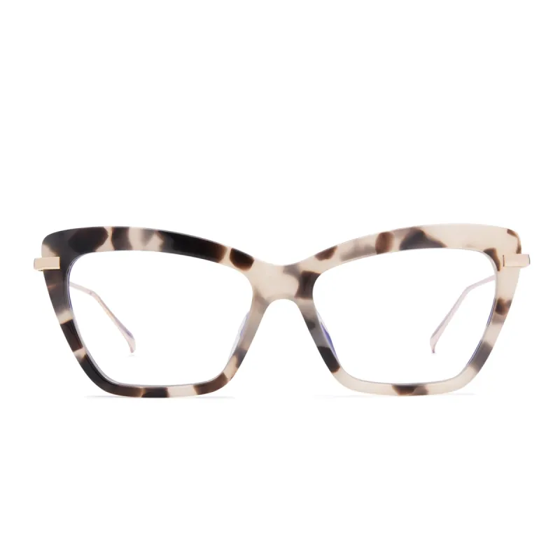 MILA - CREAM TORTOISE + BLUE LIGHT TECHNOLOGY GLASSES sold by Diff Eyewear