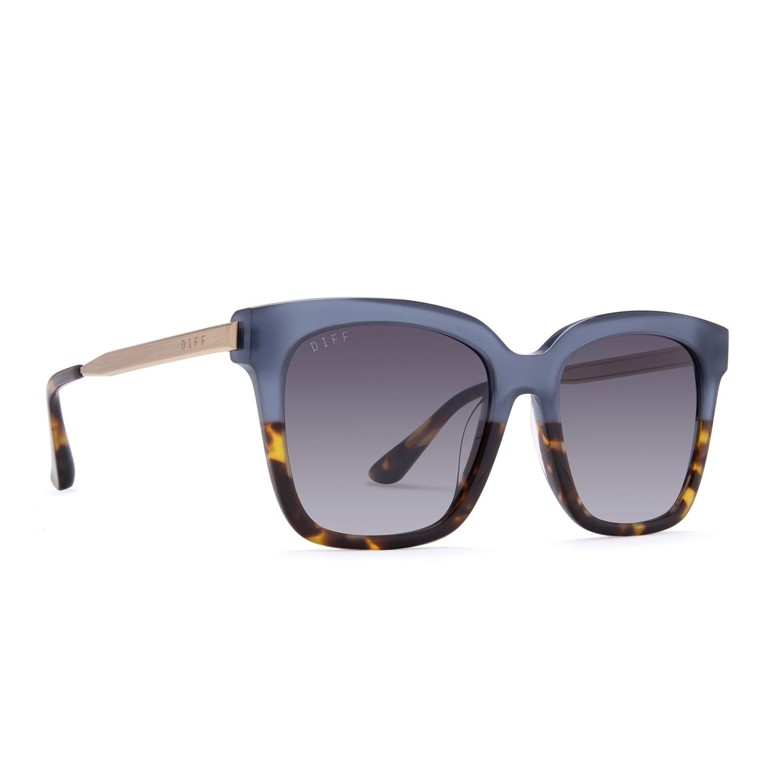 BELLA - SAPPHIRE TERRAIN + GREY GRADIENT SUNGLASSES sold by Diff Eyewear product image thumbnail 2