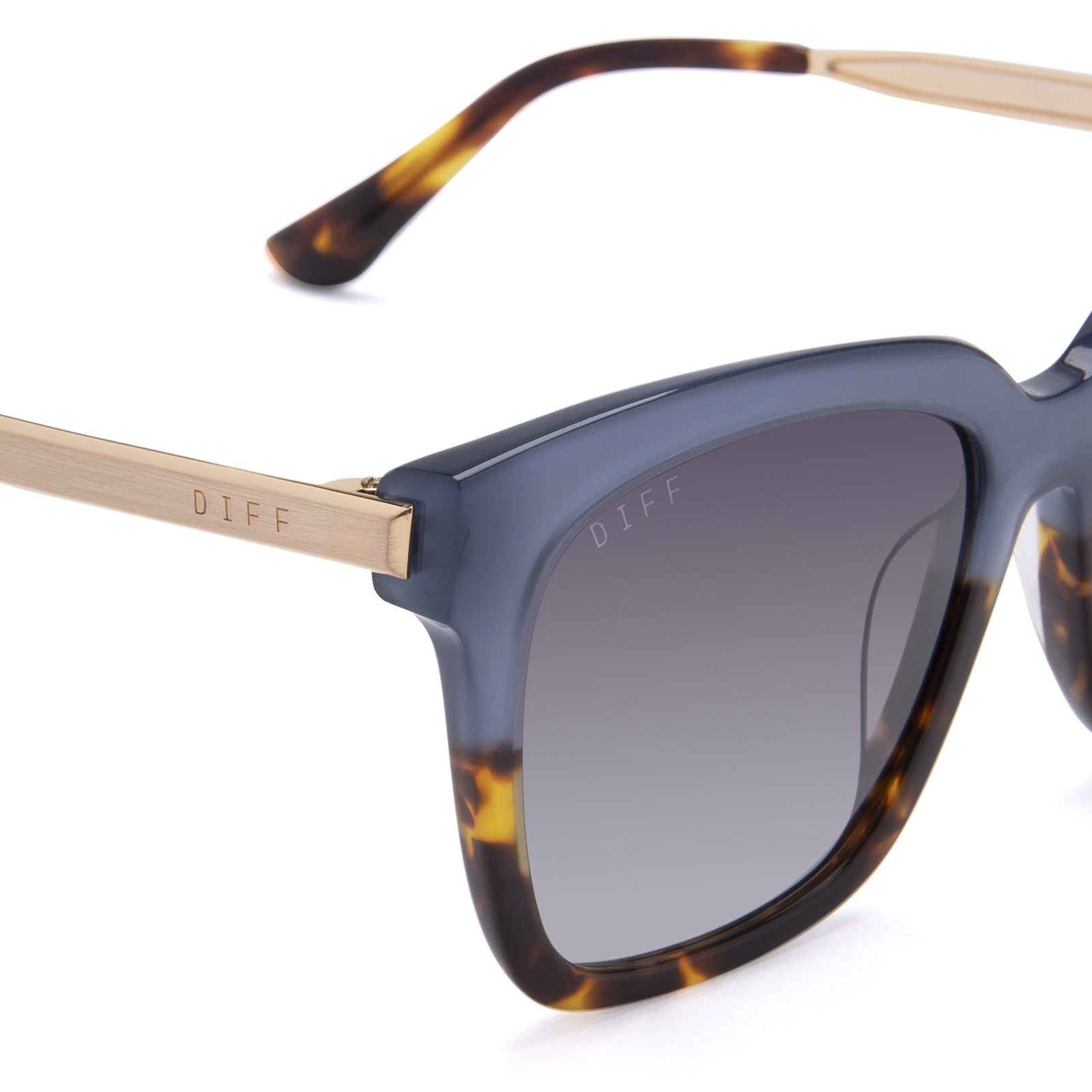 BELLA - SAPPHIRE TERRAIN + GREY GRADIENT SUNGLASSES sold by Diff Eyewear product image thumbnail 3