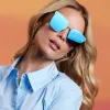 BELLA V - MATTE BLACK + TWILIGHT GRADIENT SUNGLASSES sold by Diff Eyewear