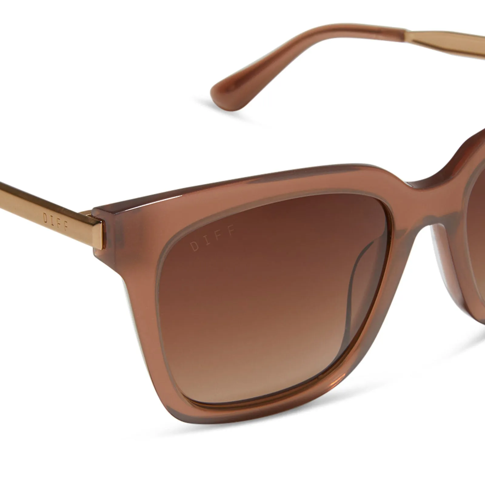 BELLA - MACCHIATO + BROWN GRADIENT + POLARIZED SUNGLASSES sold by Diff Eyewear product image thumbnail 4