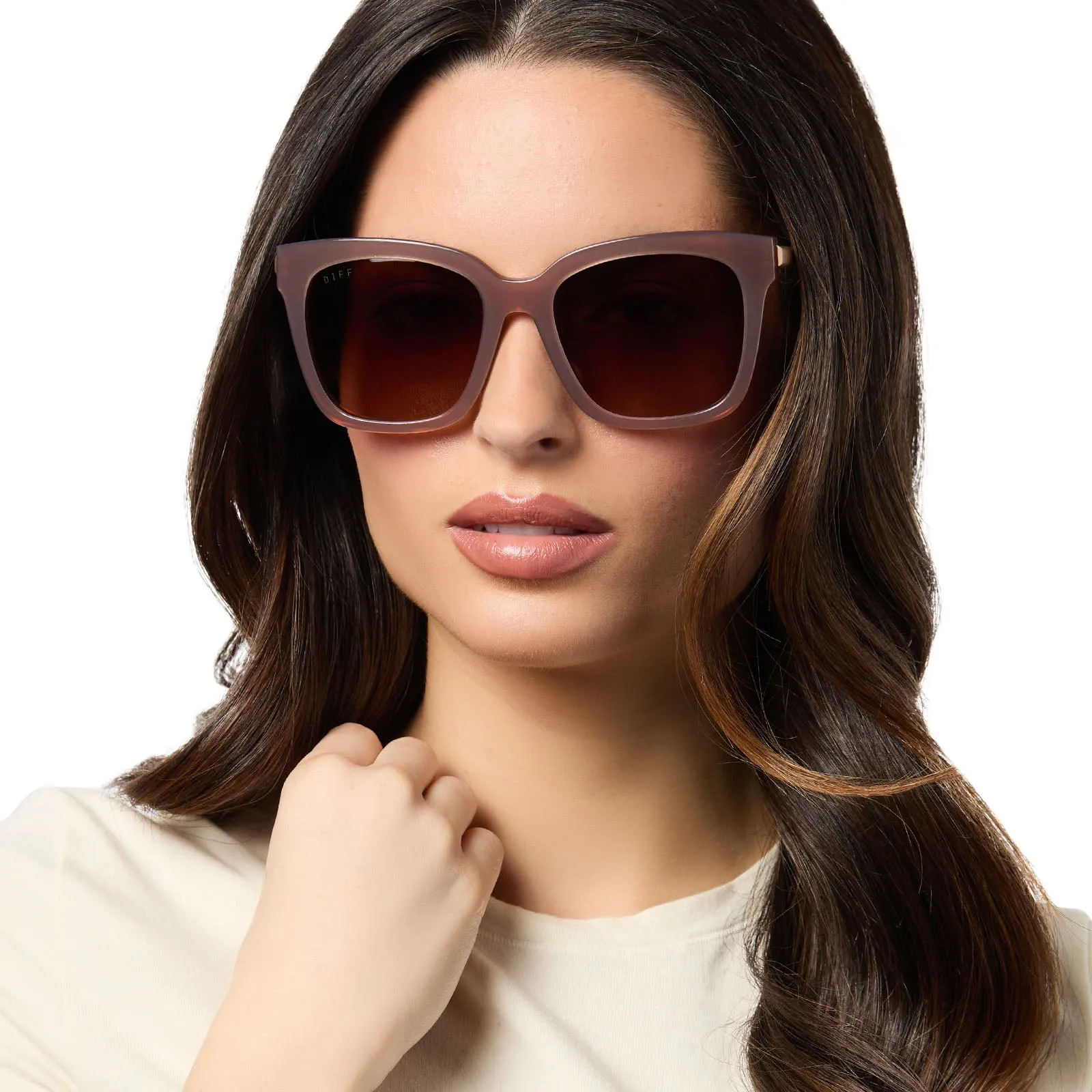 BELLA - MACCHIATO + BROWN GRADIENT + POLARIZED SUNGLASSES sold by Diff Eyewear product image thumbnail 5