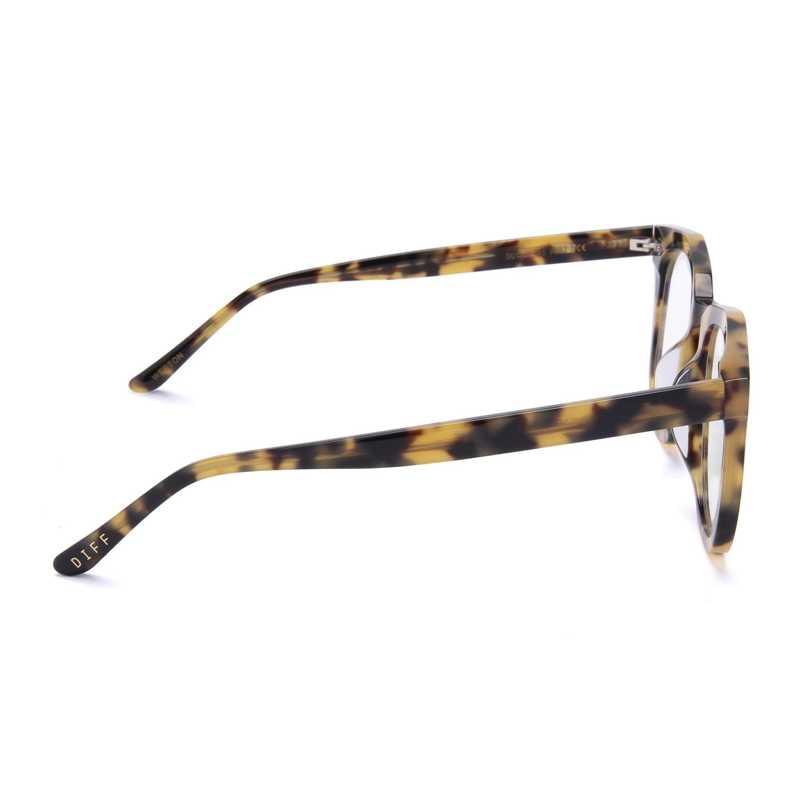 WESTON - HAZEL TORTOISE + CLEAR GLASSES sold by Diff Eyewear product image thumbnail 3