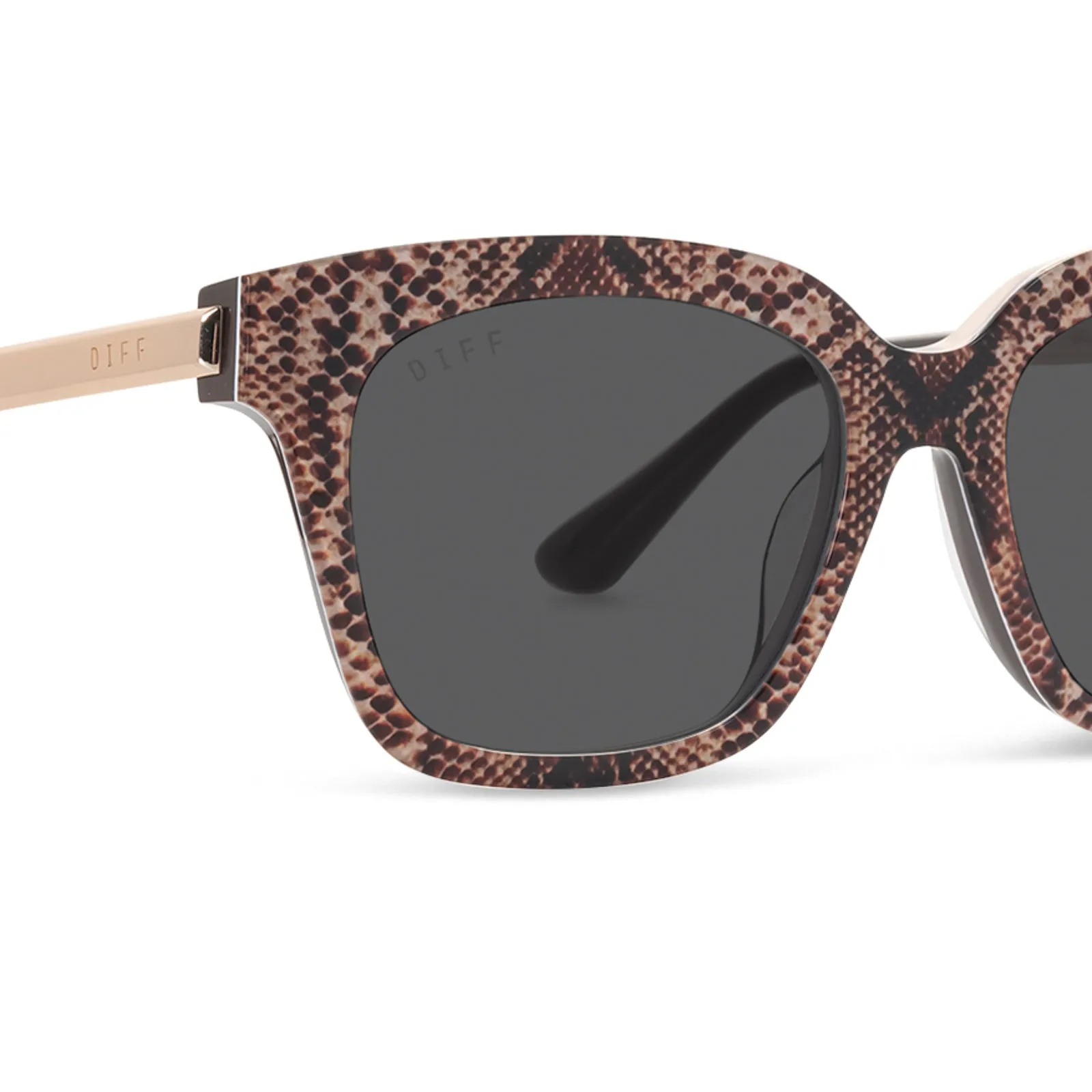 BELLA XS - SEA SNAKE + GREY SUNGLASSES sold by Diff Eyewear product image thumbnail 3