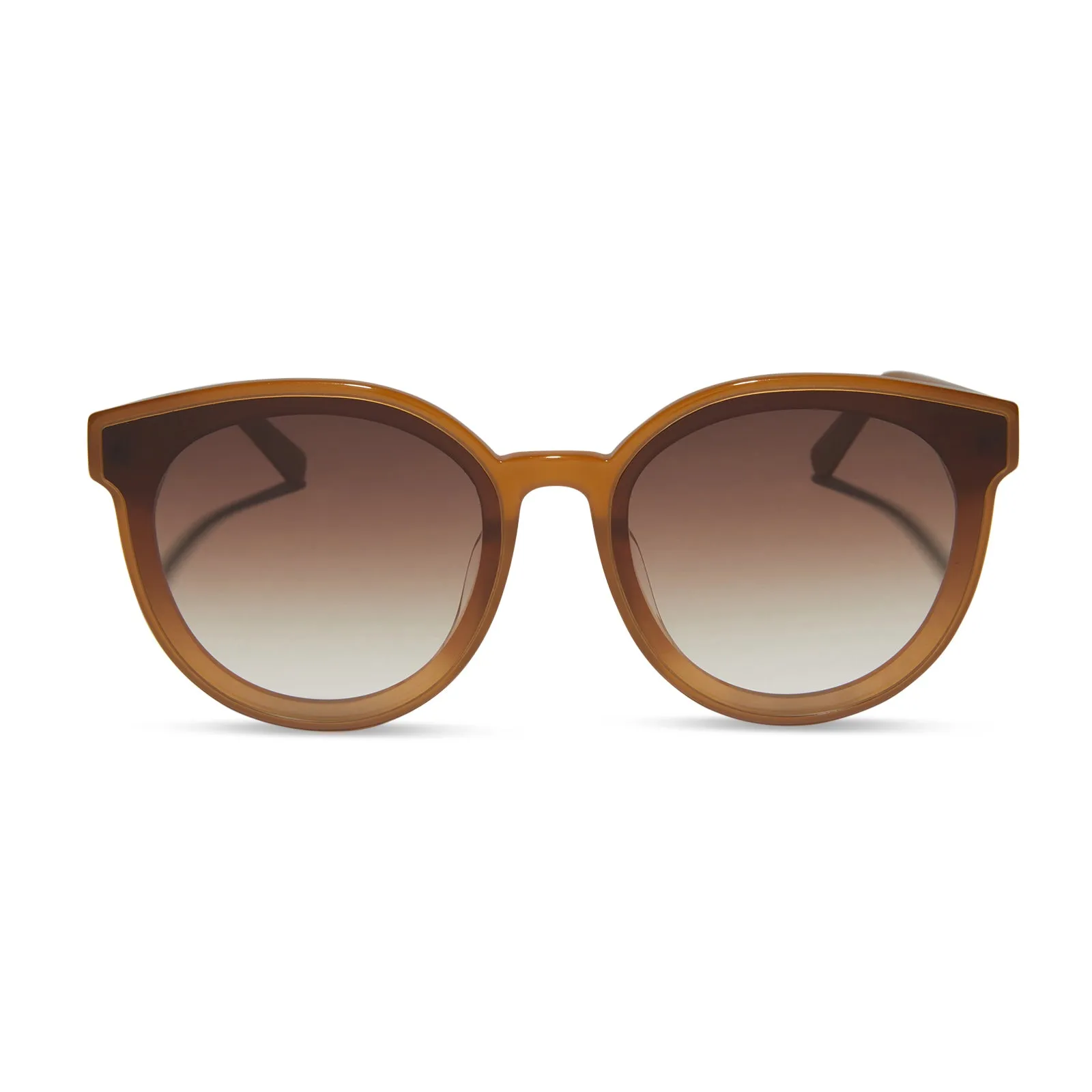GEMMA - SALTED CARAMEL + BROWN GRADIENT SUNGLASSES sold by Diff Eyewear