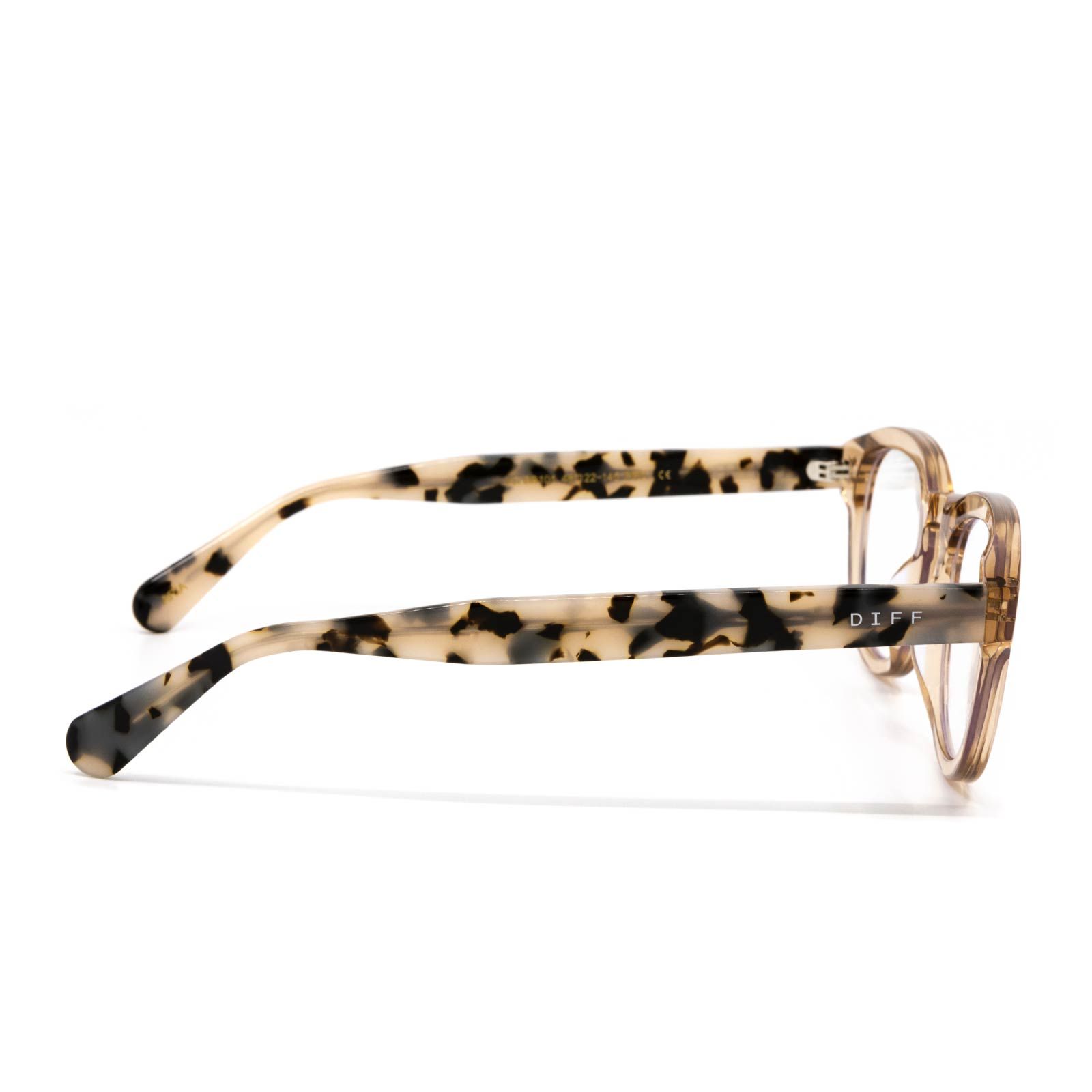 ARIA - VINTAGE CRYSTAL + CREAM TORTOISE + BLUE LIGHT TECHNOLOGY sold by Diff Eyewear product image thumbnail 3