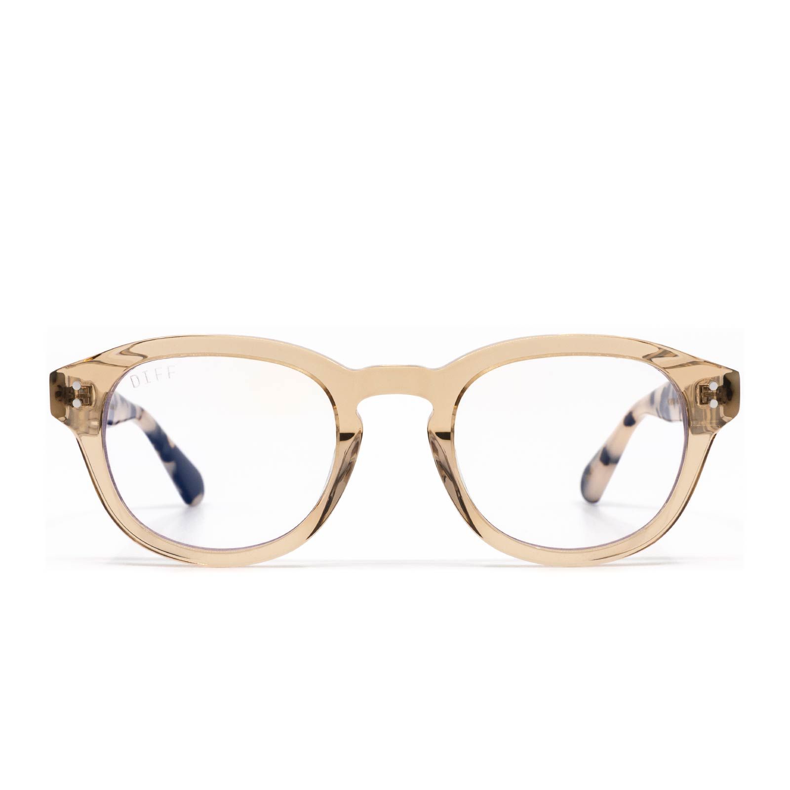 ARIA - VINTAGE CRYSTAL + CREAM TORTOISE + BLUE LIGHT TECHNOLOGY sold by Diff Eyewear