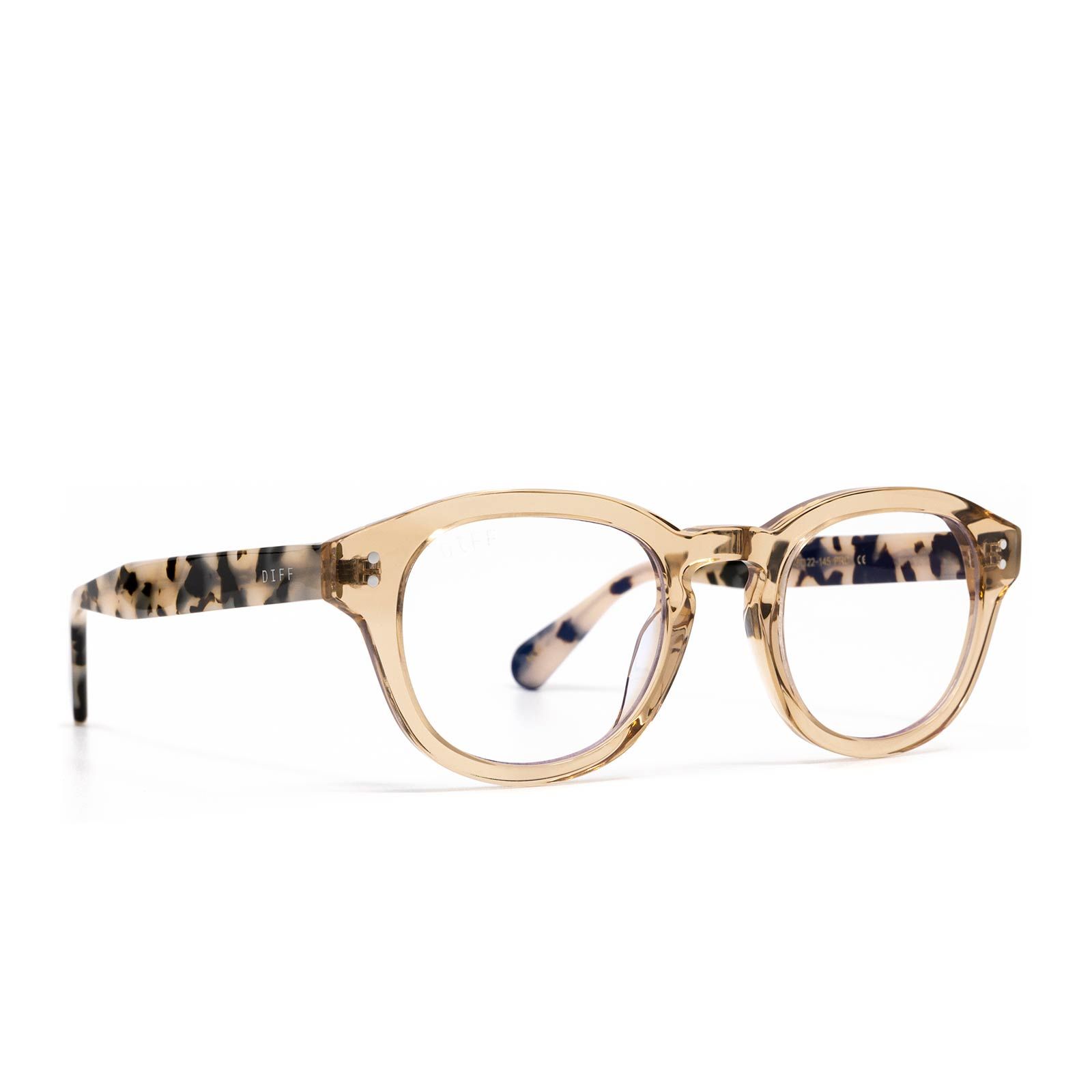ARIA - VINTAGE CRYSTAL + CREAM TORTOISE + BLUE LIGHT TECHNOLOGY sold by Diff Eyewear product image thumbnail 2