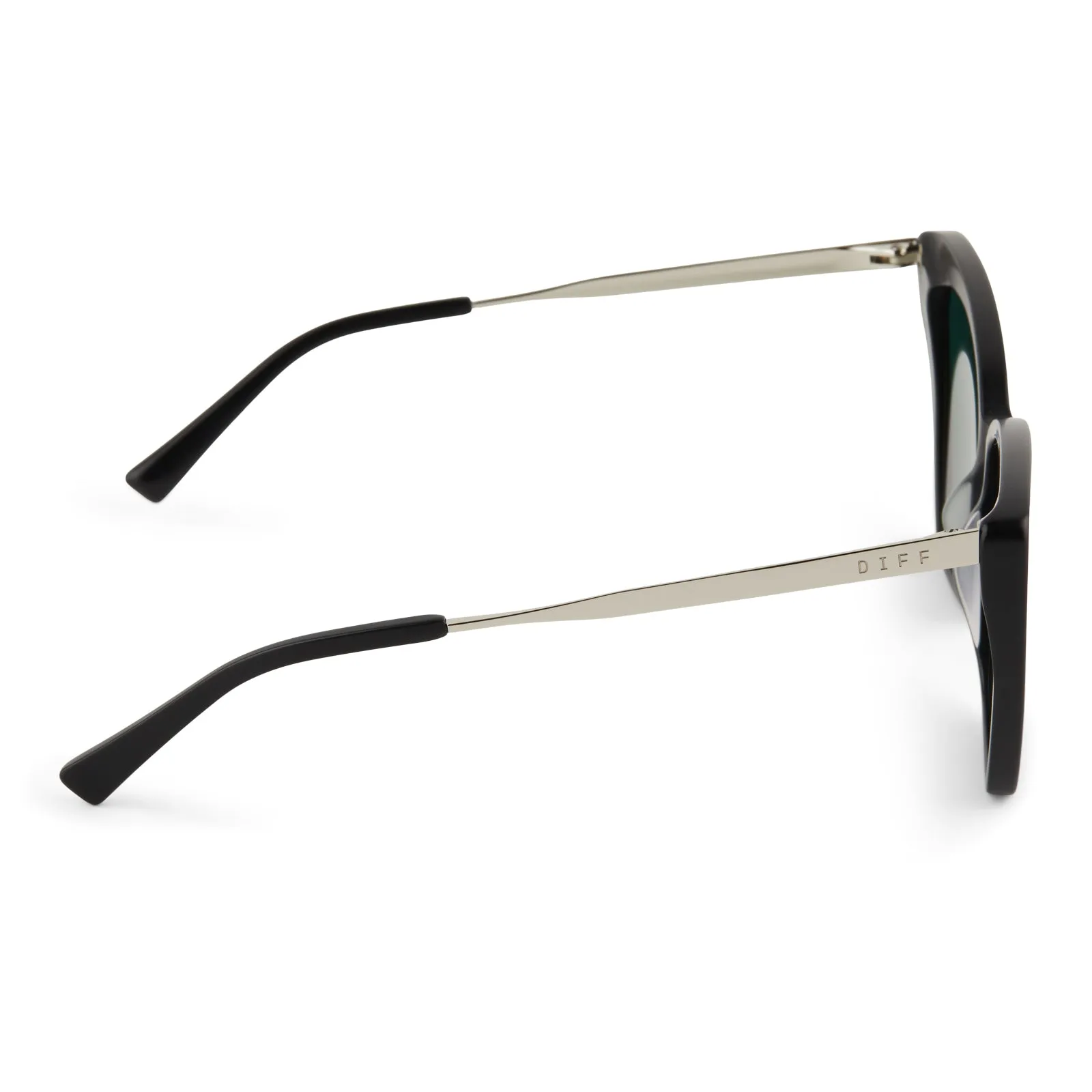 BECKY II - MATTE BLACK + PURPLE MIRROR + POLARIZED SUNGLASSES sold by Diff Eyewear product image thumbnail 3