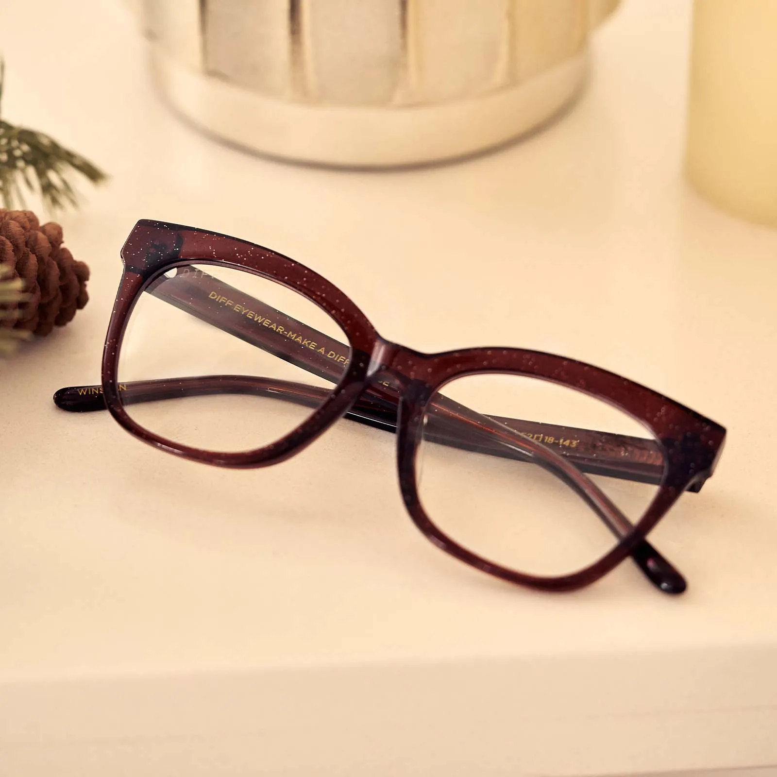 WINSTON - FESTIVE UMBRIA + BLUE LIGHT GLASSES sold by Diff Eyewear product image thumbnail 5