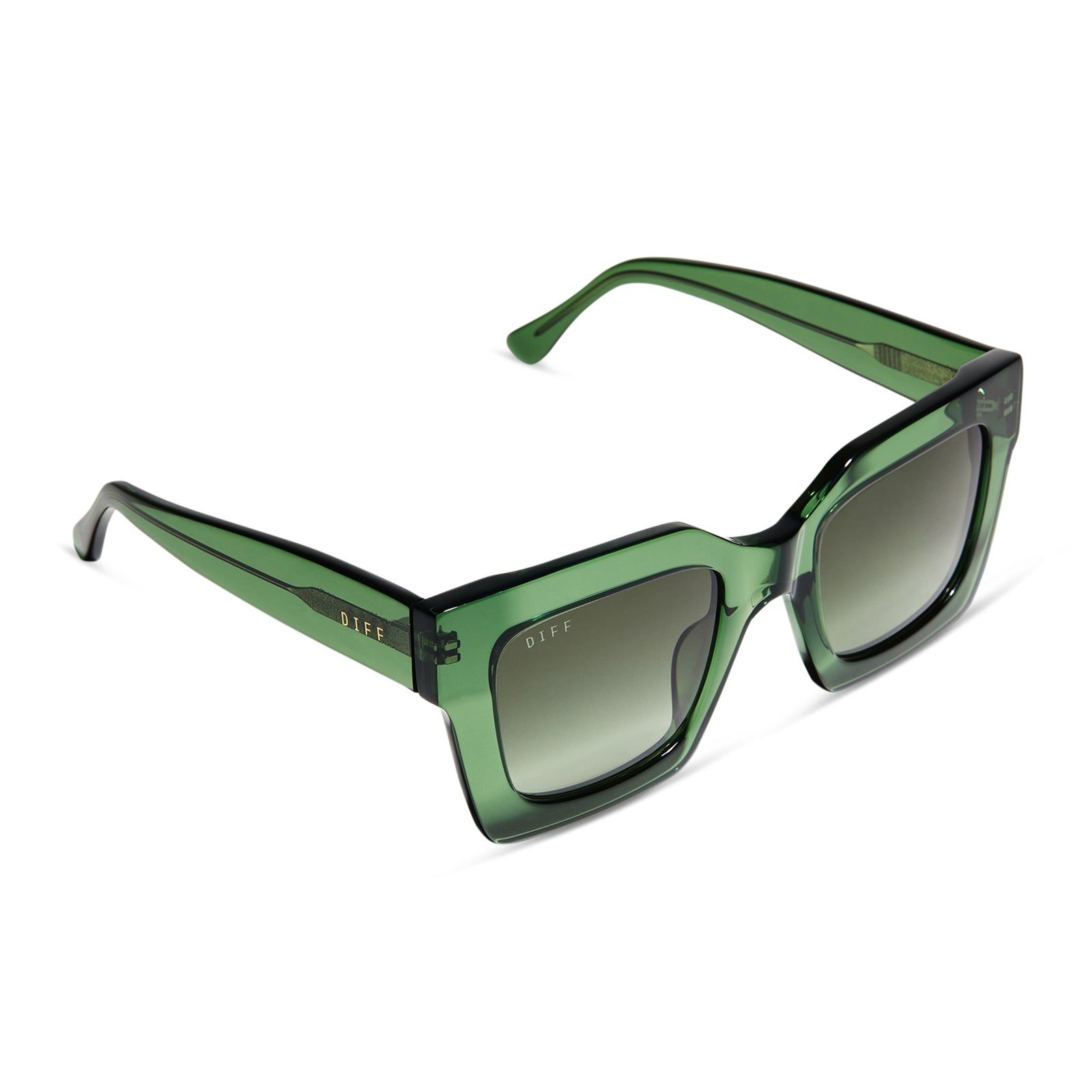DANI - SAGE CRYSTAL + G15 GRADIENT SUNGLASSES sold by Diff Eyewear product image thumbnail 4
