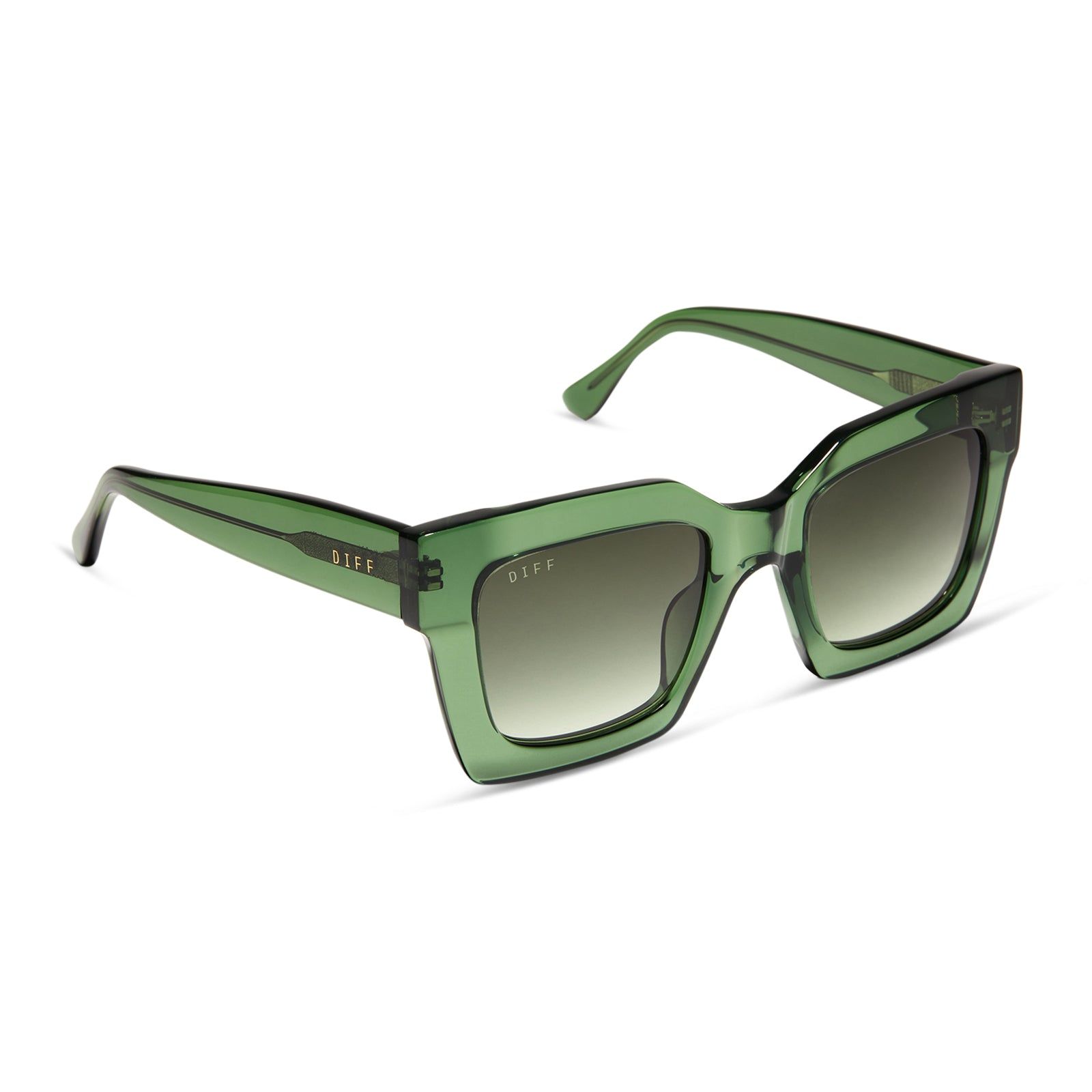 DANI - SAGE CRYSTAL + G15 GRADIENT SUNGLASSES sold by Diff Eyewear product image thumbnail 2