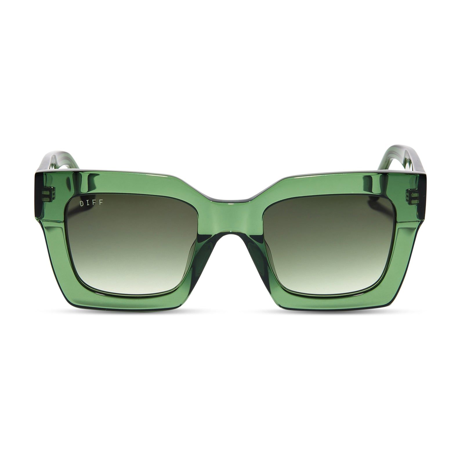 DANI - SAGE CRYSTAL + G15 GRADIENT SUNGLASSES sold by Diff Eyewear