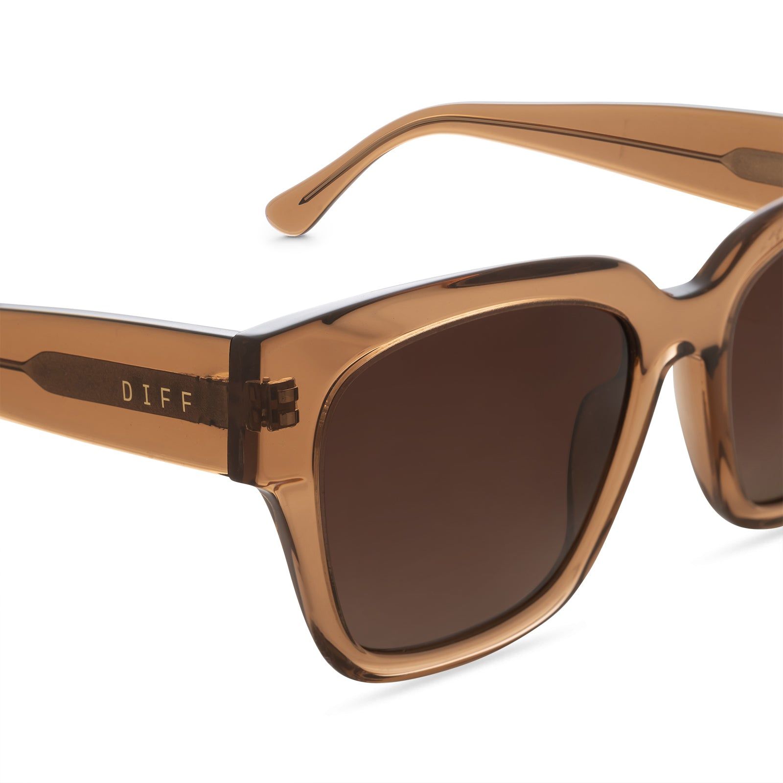 BELLA II - DUNES CRYSTAL + BROWN GRADIENT POLARIZED SUNGLASSES sold by Diff Eyewear product image thumbnail 3