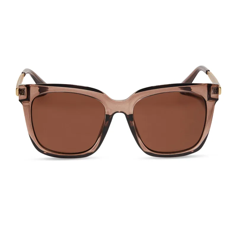HAILEY - MILKY TAN + BROWN SUNGLASSES sold by Diff Eyewear