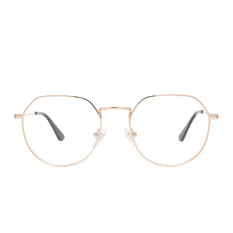JAMES - GOLD + BLUE LIGHT TECHNOLOGY CLEAR GLASSES sold by Diff Eyewear