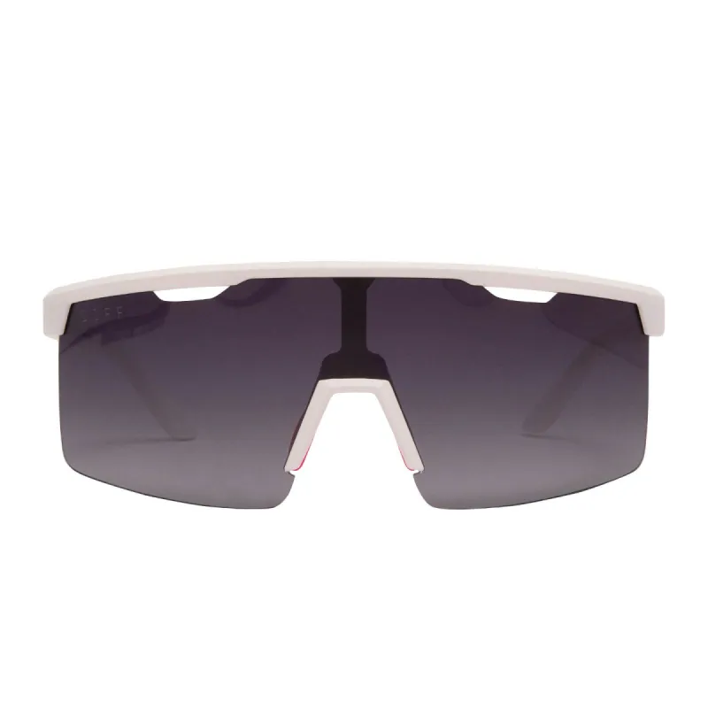 LUKA - WHITE + GREY GRADIENT + POLARIZED SUNGLASSES sold by Diff Eyewear