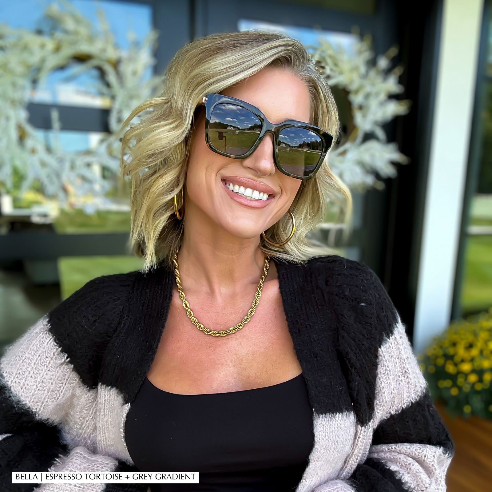 BELLA - FADED CITRUS + DUSK GRADIENT SUNGLASSES sold by Diff Eyewear product image thumbnail 5