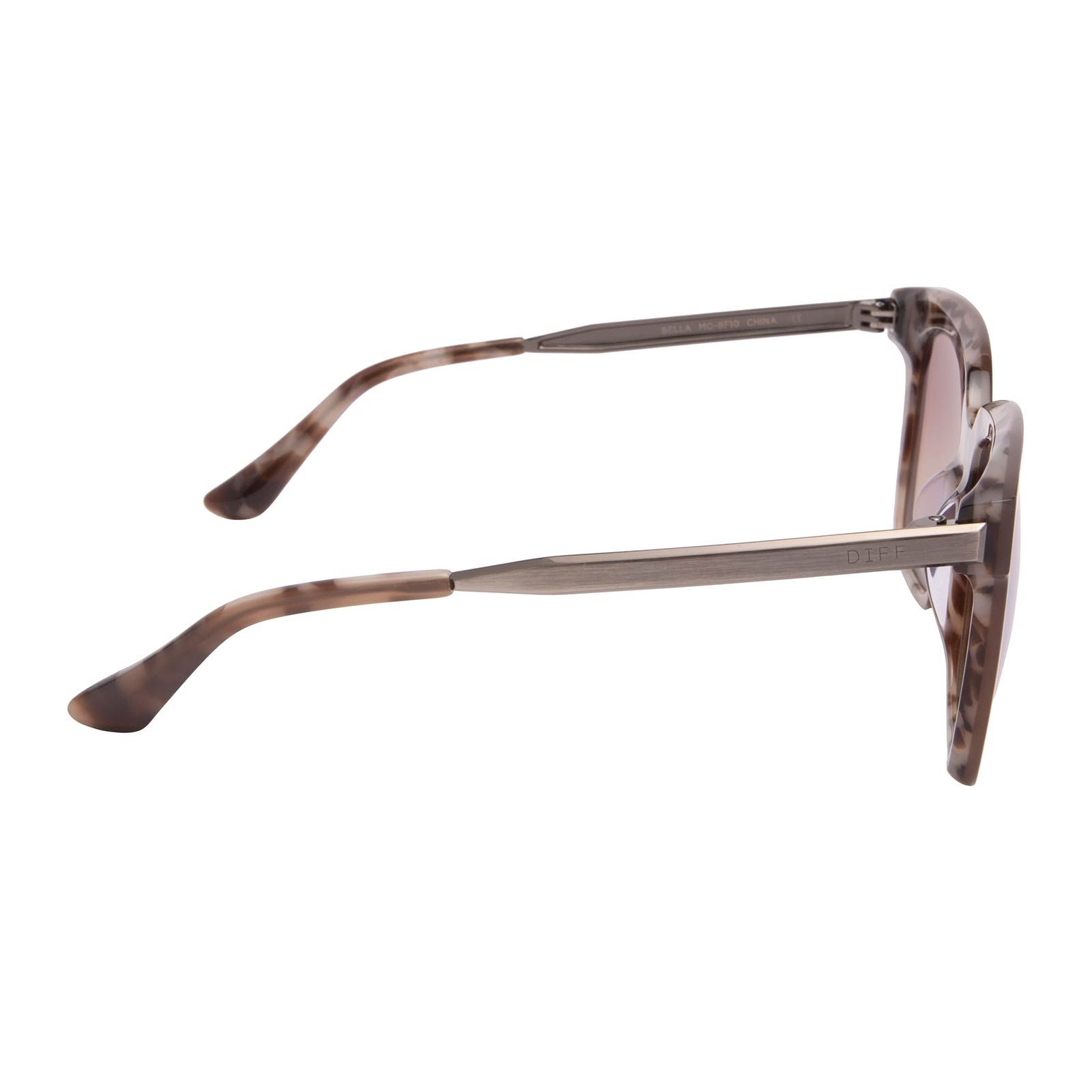 BELLA - MOCHA TORTOISE + BLUE FLASH SUNGLASSES sold by Diff Eyewear product image thumbnail 3