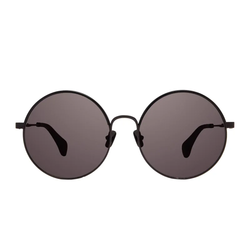 ISLA - BLACK + BLACK WRAP + GREY SUNGLASSES made by Diff Eyewear