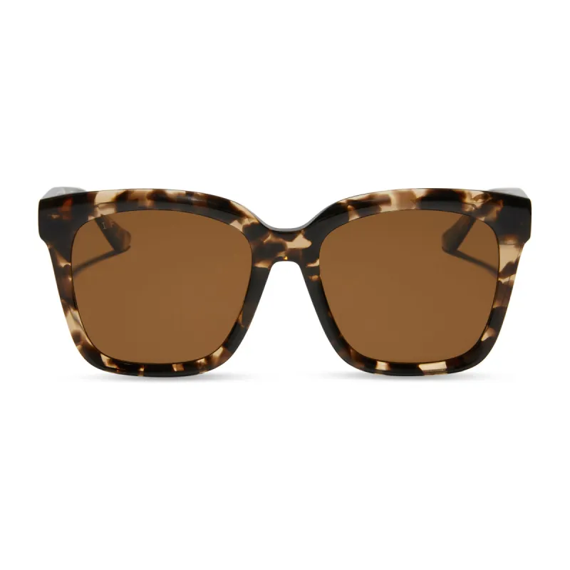 MEREDITH - ESPRESSO TORTOISE + BROWN + POLARIZED SUNGLASSES sold by Diff Eyewear