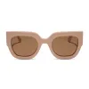 MAREN - NUDE + BROWN + POLARIZED SUNGLASSES sold by Diff Eyewear