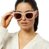 MAREN - NUDE + BROWN + POLARIZED SUNGLASSES sold by Diff Eyewear
