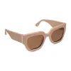 MAREN - NUDE + BROWN + POLARIZED SUNGLASSES sold by Diff Eyewear
