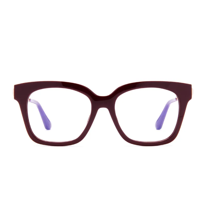BELLA XS - CLARET + BLUE LIGHT TECHNOLOGY GLASSES sold by Diff Eyewear