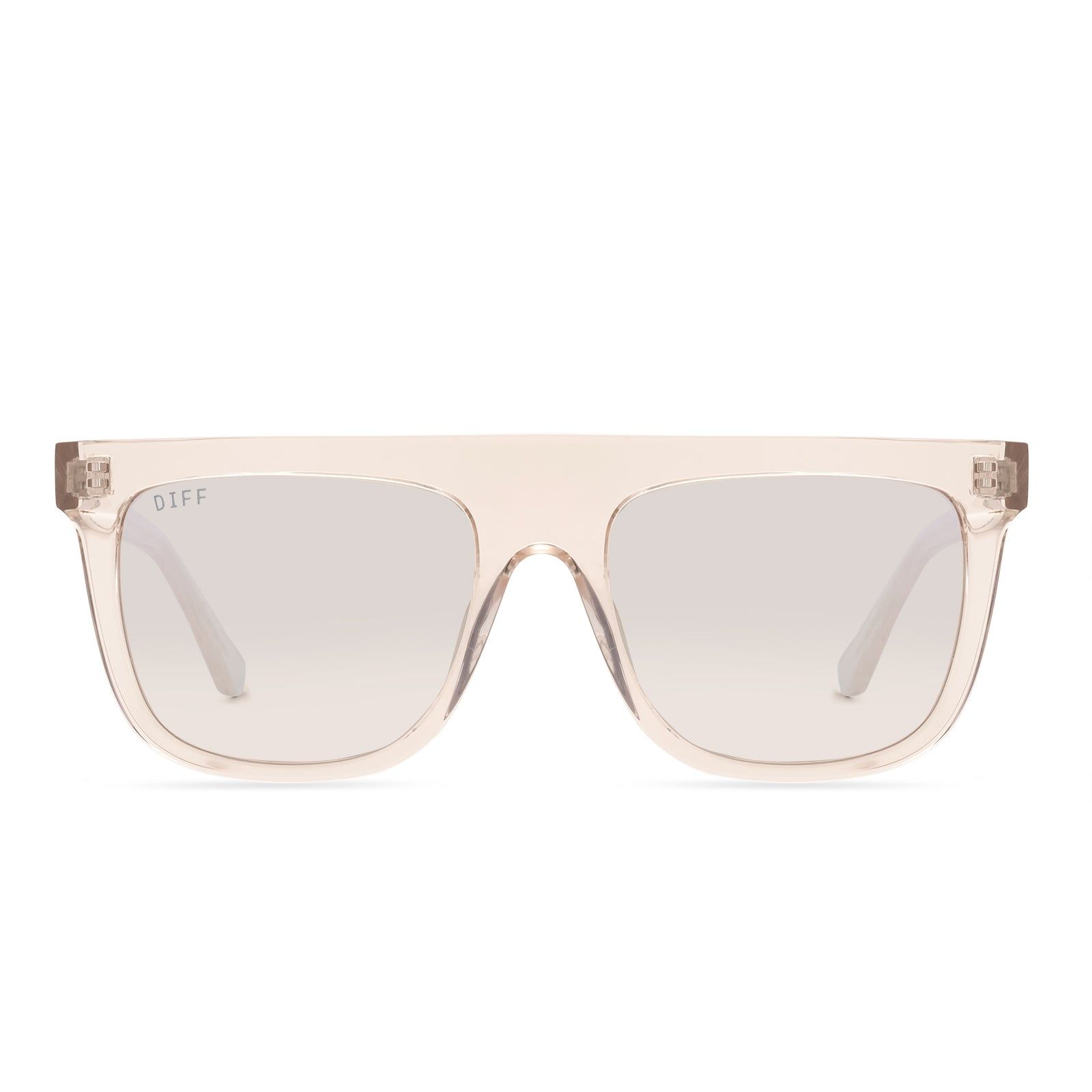 STEVIE - SANDSTONE CRYSTAL + BEIGE MIRROR + POLARIZED SUNGLASSES sold by Diff Eyewear