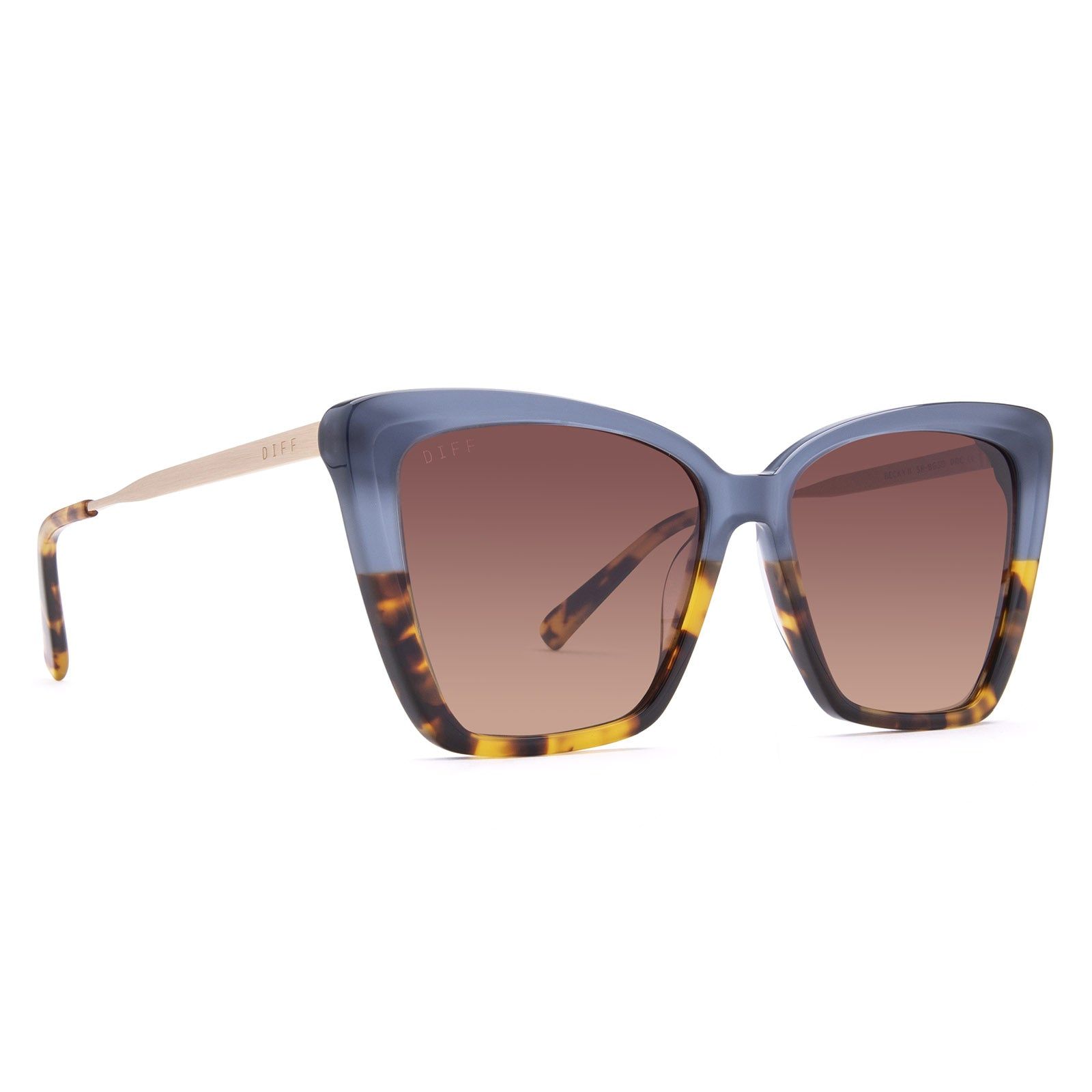BECKY II - SAPPHIRE TERRAIN + BROWN GRADIENT SUNGLASSES sold by Diff Eyewear product image thumbnail 2