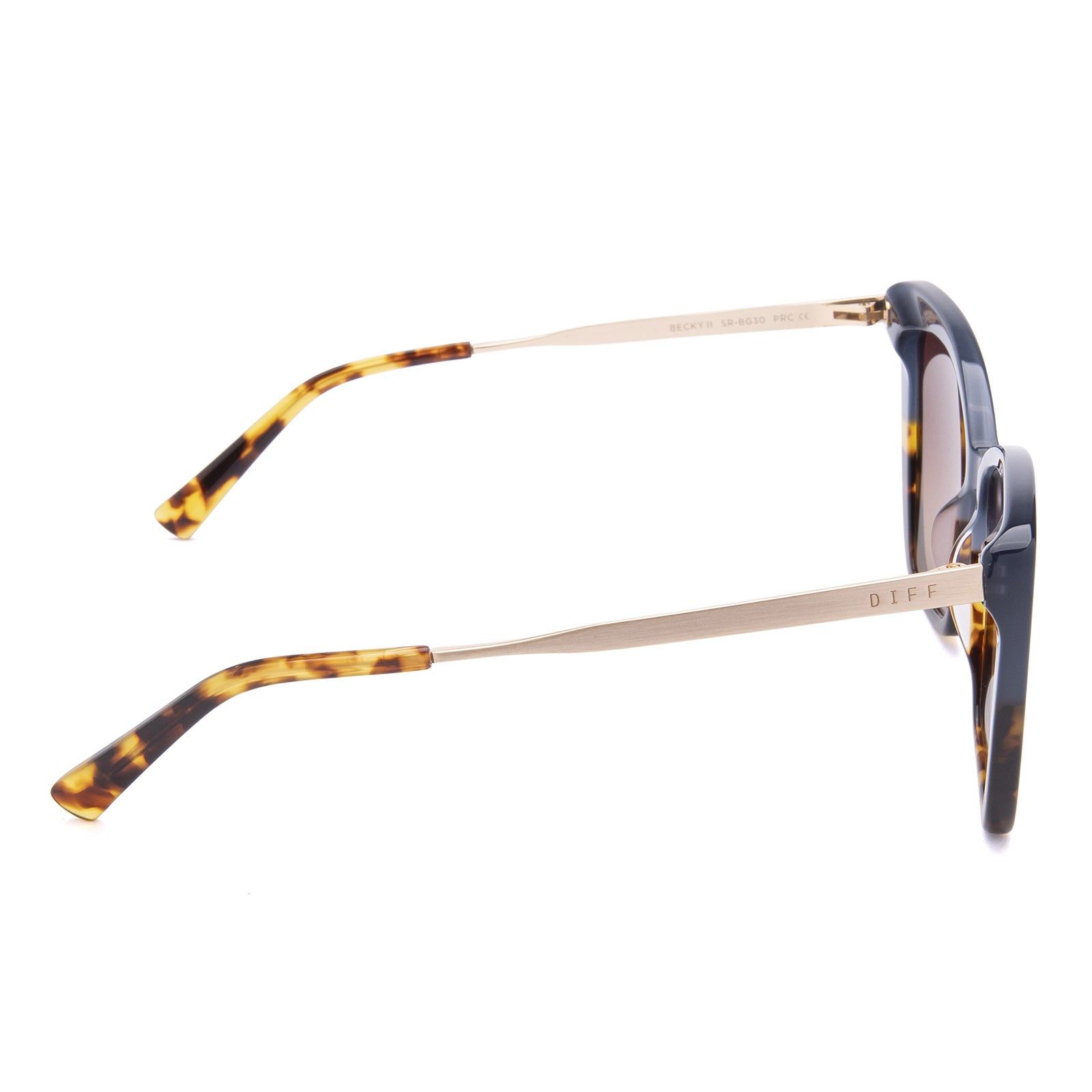 BECKY II - SAPPHIRE TERRAIN + BROWN GRADIENT SUNGLASSES sold by Diff Eyewear product image thumbnail 4